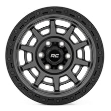Rough Country 85 Series Wheel Simulated Beadlock Gunmetal Gray/Black 17x9 6x5.5 -18mm (1960-1999 C10 Pickup, Land Cruiser, K10 Pickup, Blazer, K20 Pickup, K25/K2500 Pickup, K15/K1500 Suburban, Jimmy, K15/K1500 Pickup, Wagoneer, Cherokee, J20, J10, K10 Sub