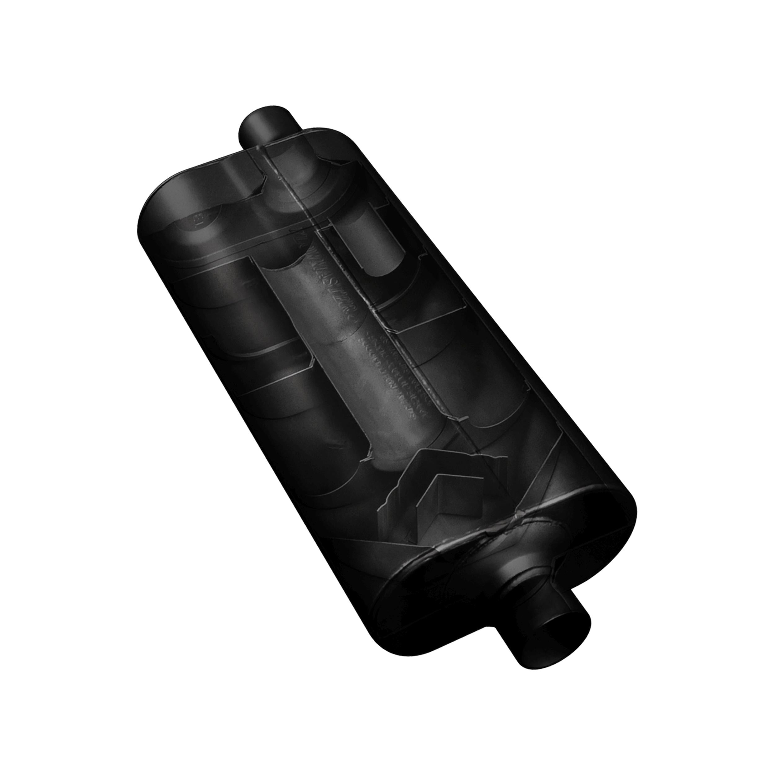 Flowmaster 70 Series Muffler - 2.50 Offset In / 2.50 Offset Out - Mild Sound