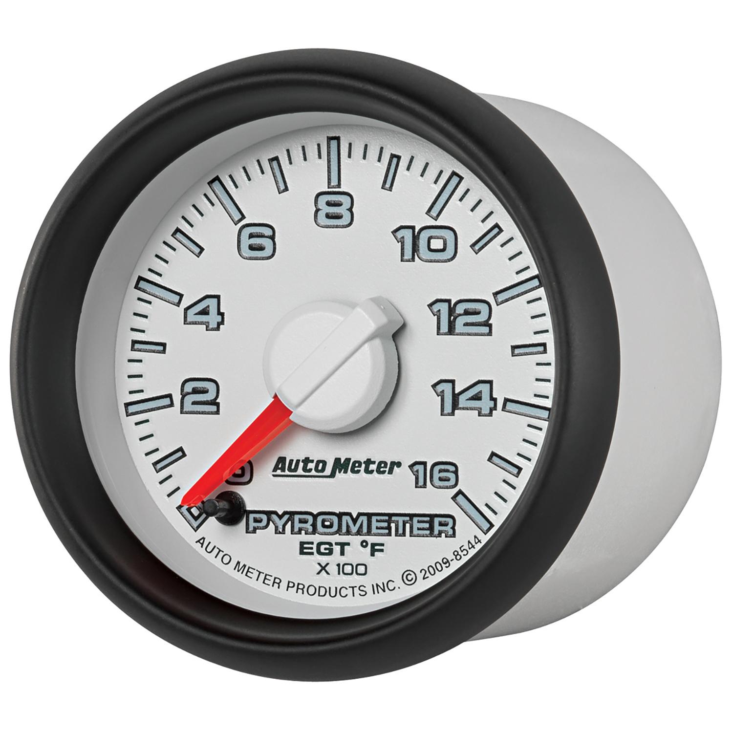 Auto Meter 2-1/16" PYROMETER, 0-1600 °F, GEN 3 DODGE FACTORY MATCH - 8544