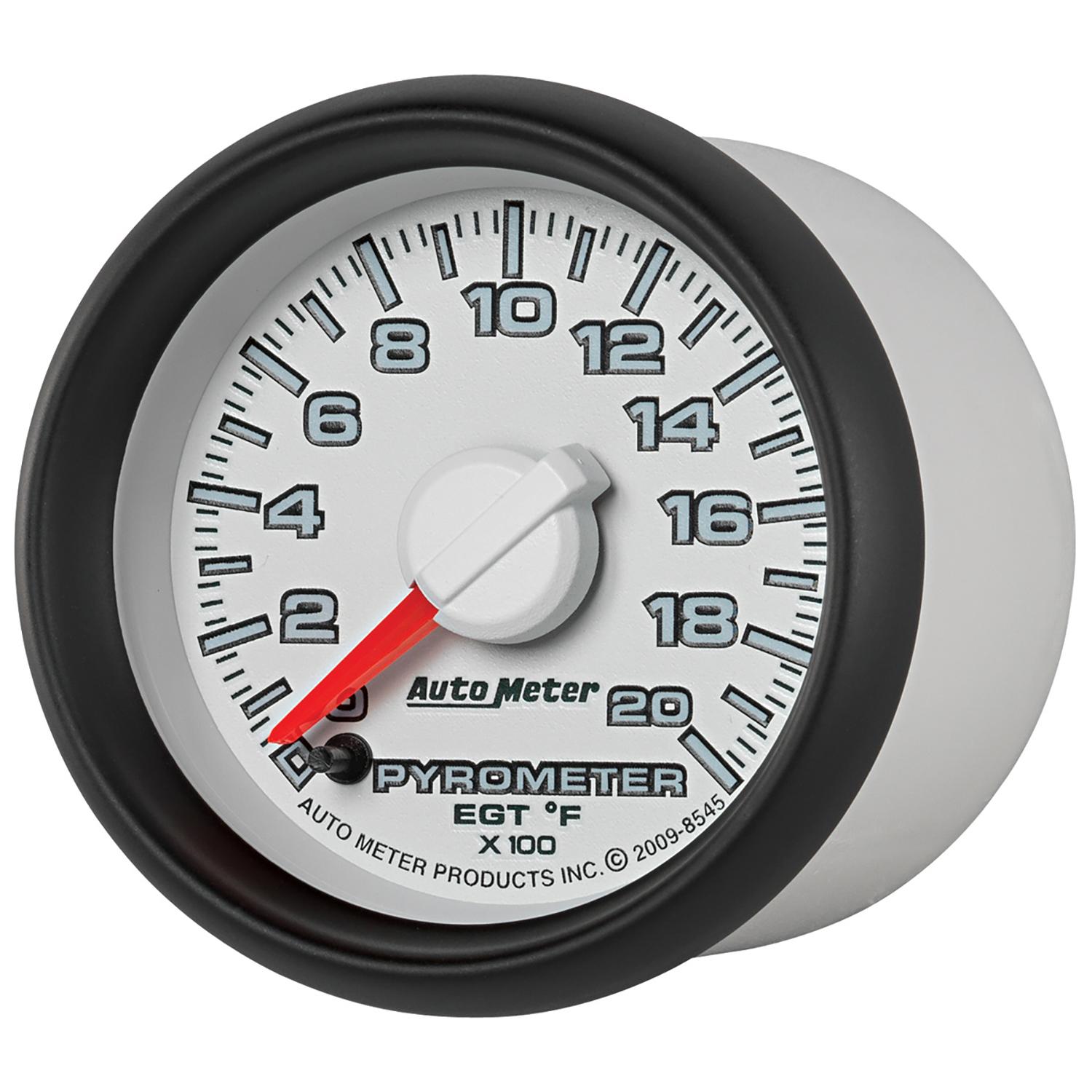 Auto Meter 2-1/16" PYROMETER, 0-2000 °F, GEN 3 DODGE FACTORY MATCH - 8545