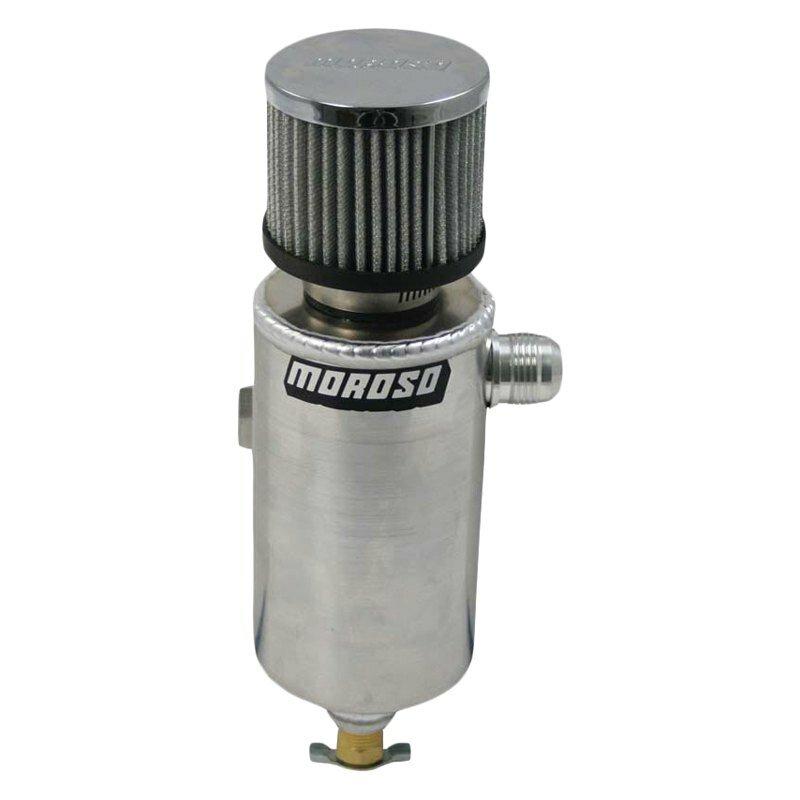 Moroso Tank, Breather, Catch Can,  -12 An Male Fitting, Roll Bar Mount - 85461