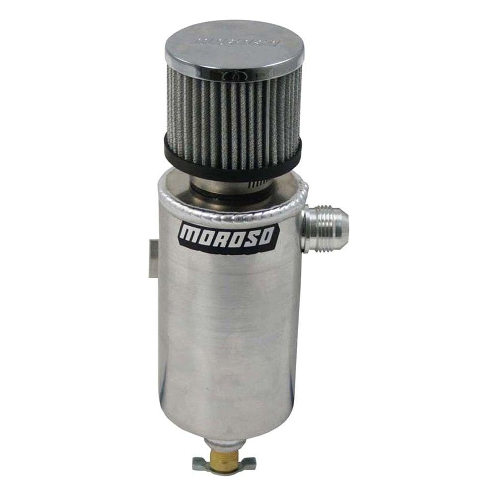 Moroso Tank, Breather,Catch Can,  1/2 Npt Female, Roll Bar Mount - 85463