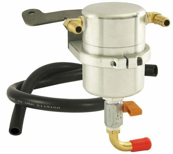 Moroso 05-2010 Mustang GT Large Body Air Oil Separator (Brushed)