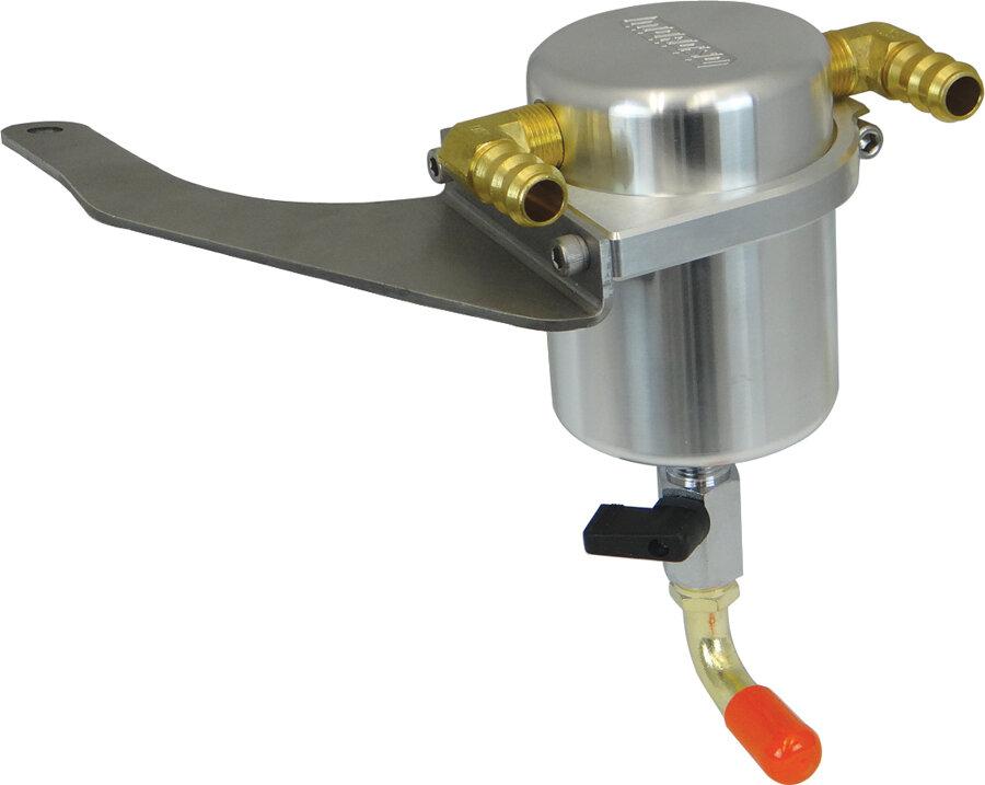 Moroso 2015 Mustang GT 5.0L Large Body Air Oil Separator (Brushed)