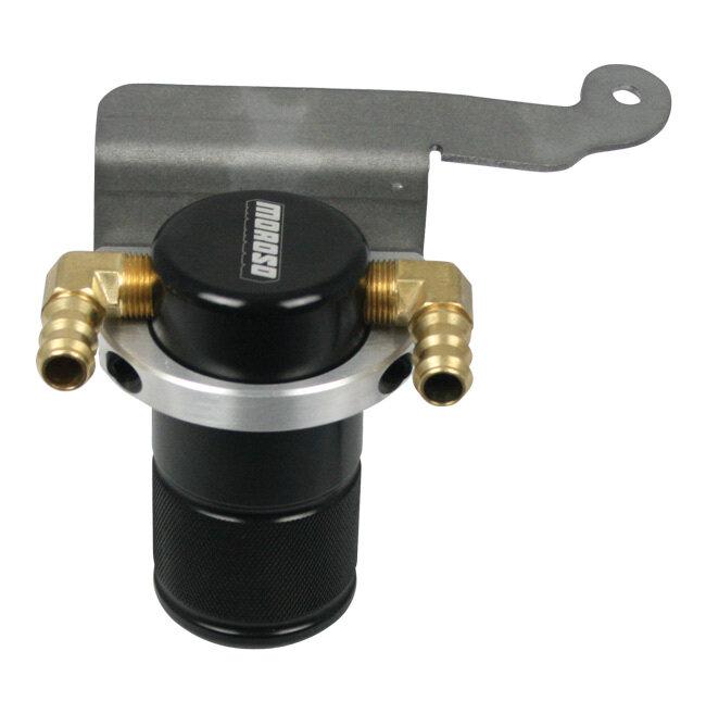 Moroso 2011-2014 Mustang 5.0L Small Body Air-Oil Separator (Black)