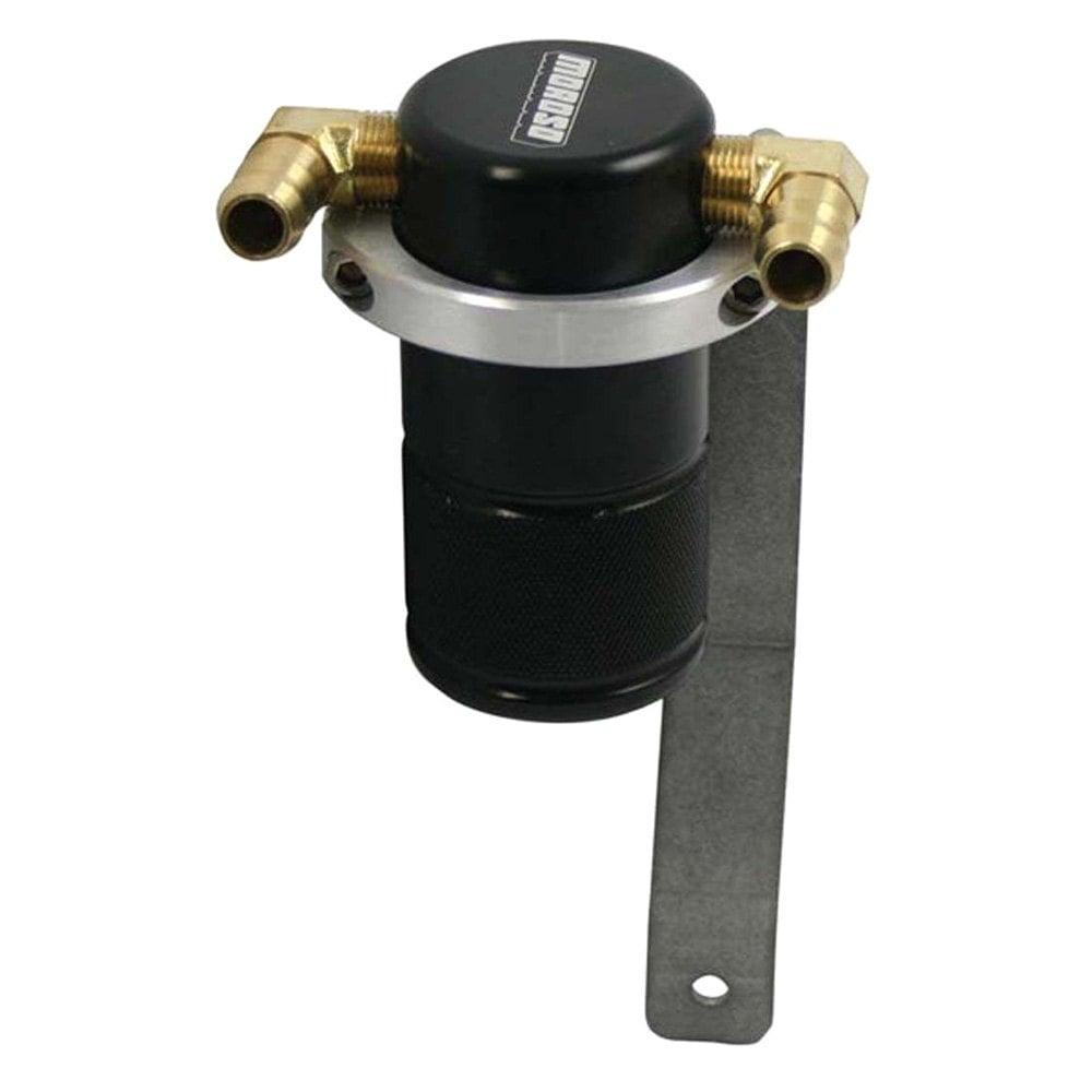 Moroso Separator, Air Oil, Catch Can, Small Body, Black Finish, Chrysler 5.7, Stock Intake - 85633
