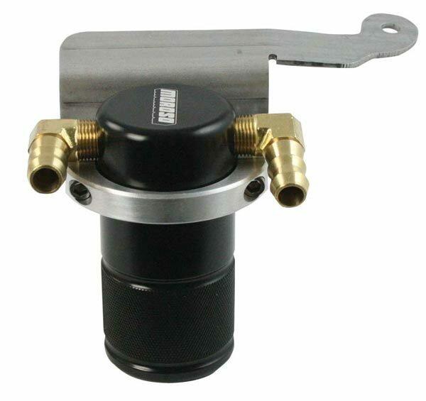 Moroso 2011-2014 Mustang V6 Small Body Air Oil Separator (Black)