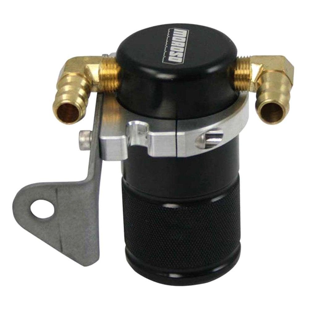 Moroso Separator, Air Oil, Catch Can, Small Body, Black Finish, Chrysler 5.7 Aftermarket Intake - 85641