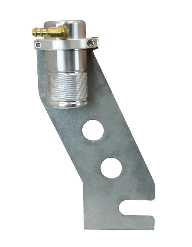Moroso 86-93 Mustang 5.0L Small Body Air-Oil Separator (Satin)