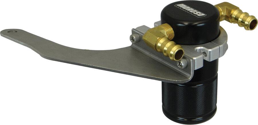 Moroso 2015 Mustang GT 5.0L Small Body Air Oil Separator (Black)