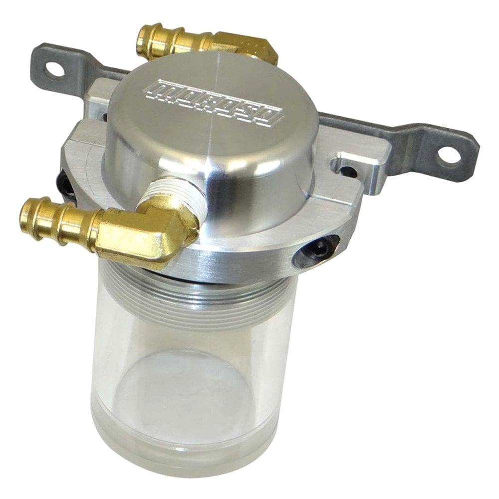Moroso Separator, Air Oil, Catch Can, Small Body, Universal, Clear Bottom - 85682