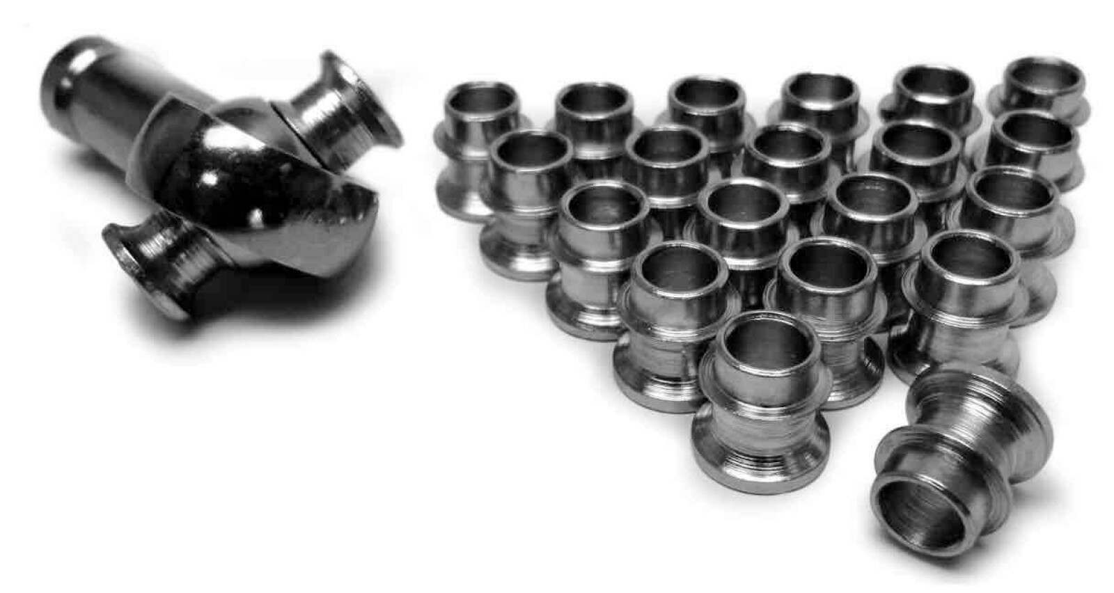 Steinjager For 5/8 Rod Ends Straight Style Rod End Misalignment Inserts Yields 1/2 Bore Stainless 20 Pack - J0014235
