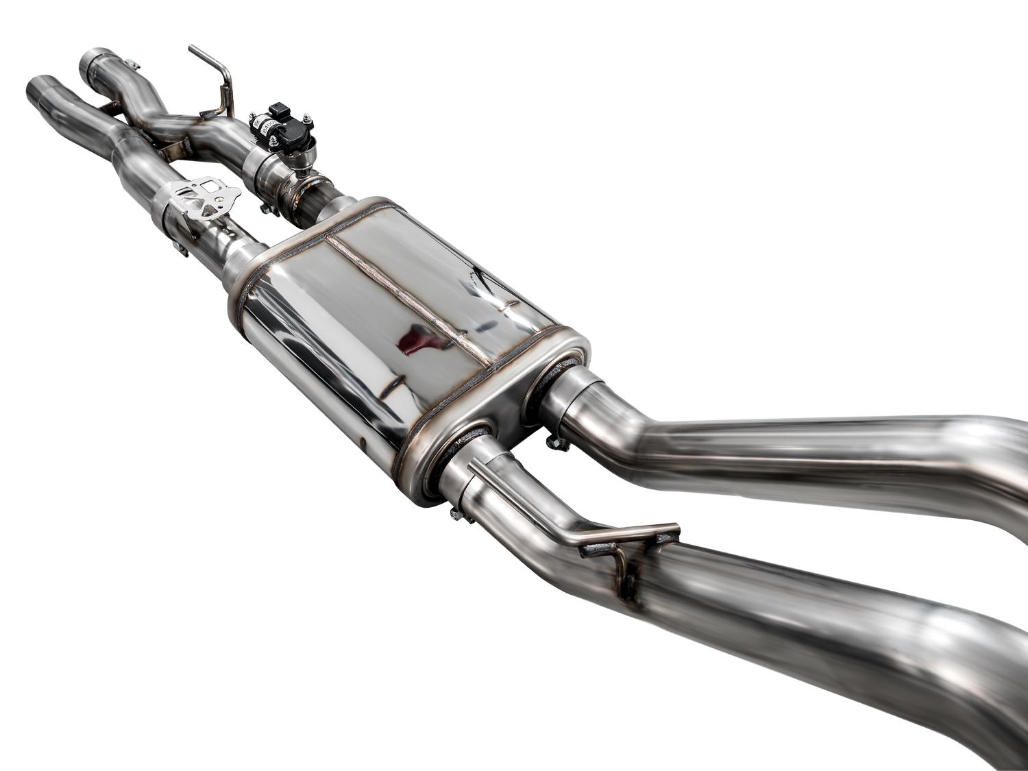 AWE SwitchPath Exhaust - Chrome Silver Tips (2023-2025 F-150 Raptor R 5.2L) - 3025-32852