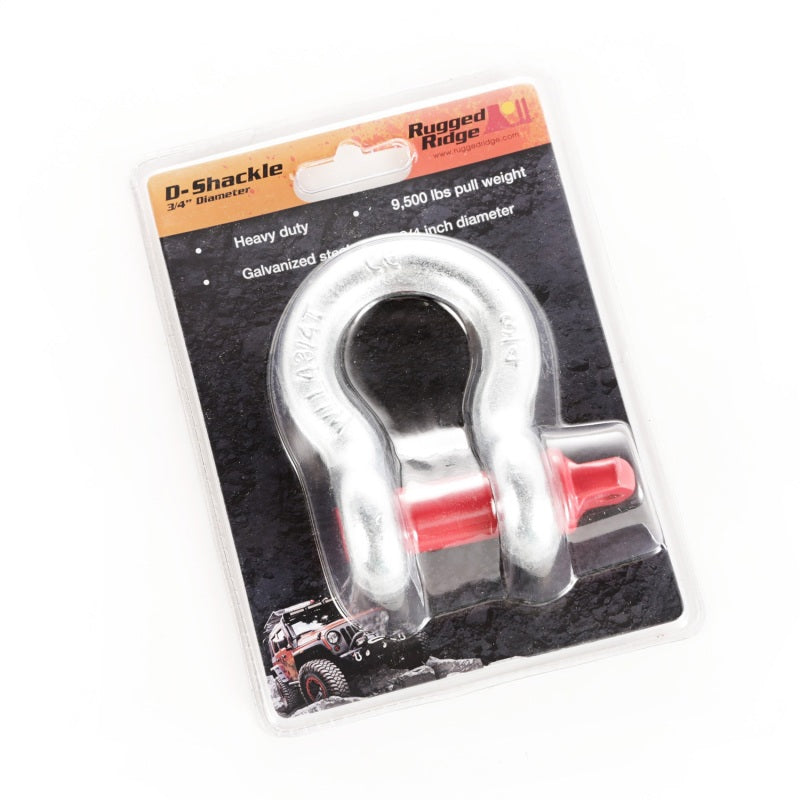 Rugged Ridge D-Ring Shackle 3/4 Inch 9500 Lb Galvanized - 11235.16