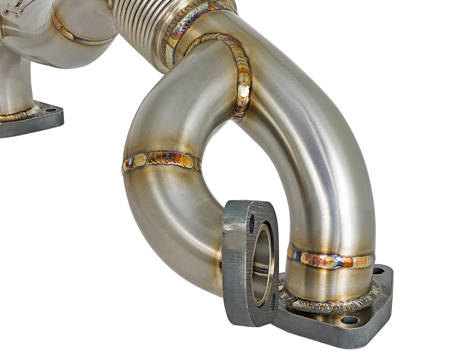 AFE Twisted Steel Header Up-Pipe (Ford Diesel Trucks 08-10 V8-6.4L (td)) - 48-33016