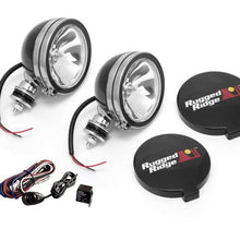 Rugged Ridge Light Kit Halogen 6 Inch Black Steel Housing 2 Piece - 15207.51