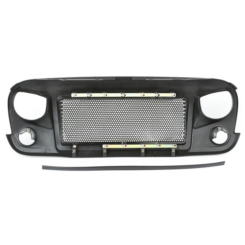 Rugged Ridge Spartan Grille Satin Black; 07-18 Jeep Wrangler Jk - 12034.01