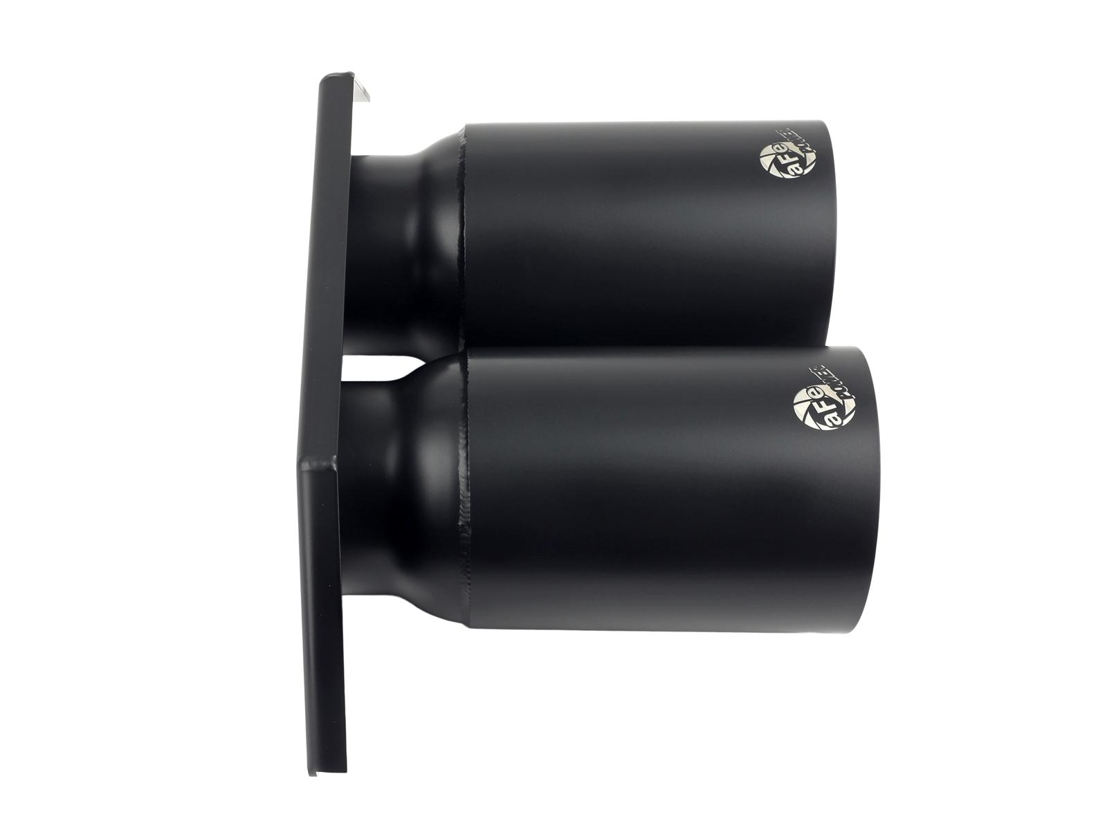 AFE MACH Force-Xp 4 IN Satin Black OE Replacement Exhaust Tips (Porsche 911 GT3 14-19 H6-3.8L/4.0L) - 49C36435-B