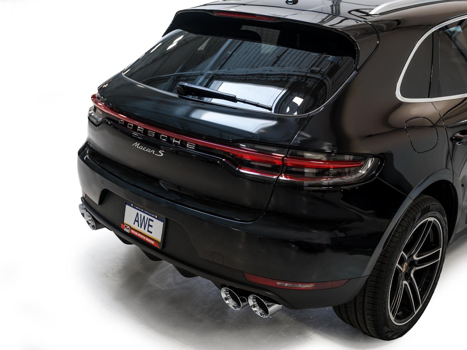 AWE Touring Edition Exhaust for '19-'21 Porsche Macan 3.0T/2.9TT - Chrome Silver - 3015-42951