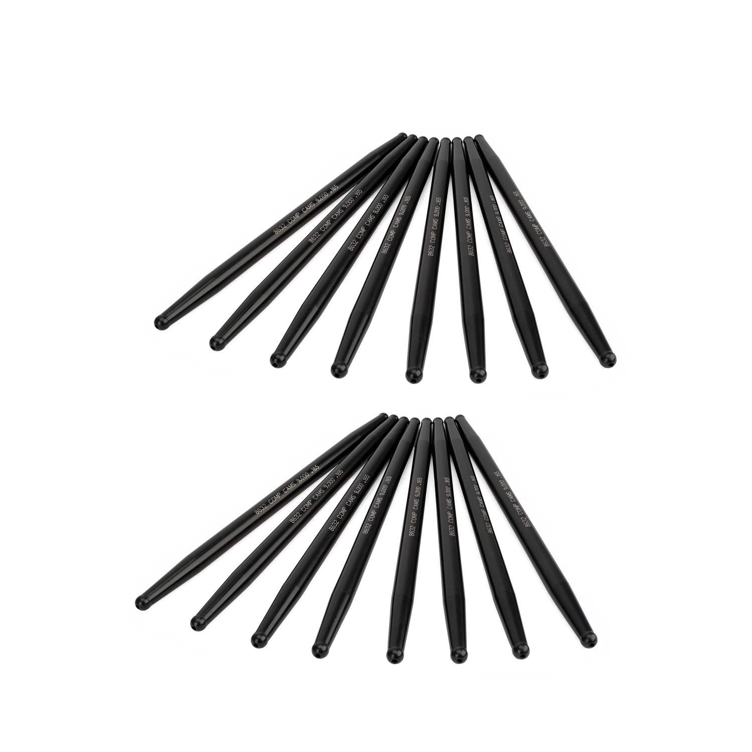 Comp Cams Straight 9.000" Long, .165" Wall, 7/16" Diameter Pushrod Set - 8632-16