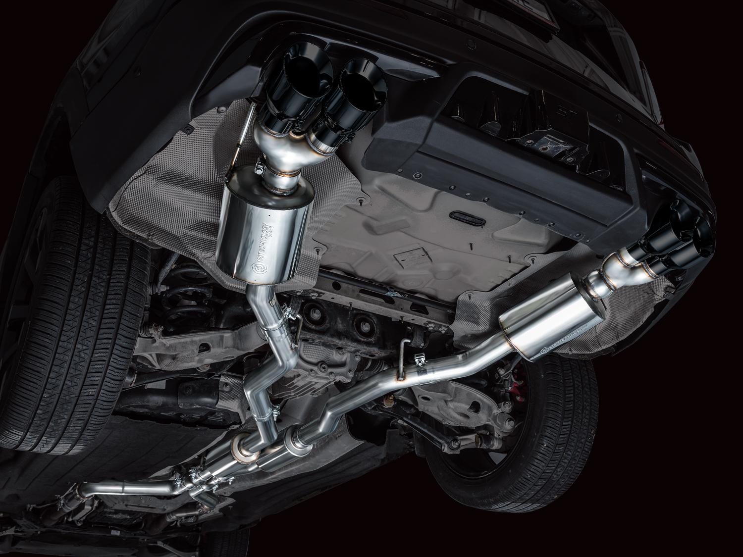 AWE Touring Edition Catback Exhaust - Diamond Black Tips (2020-2026 Explorer ST) - 3015-43625