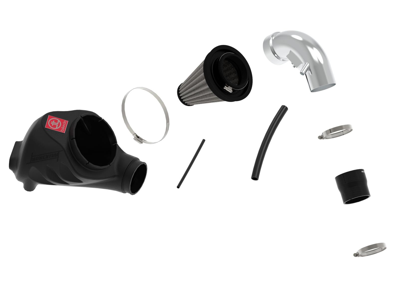 AFE Takeda Momentum Cold Air Intake System w/ Pro DRY S Media Polished (2012-2015 ILX, Civic) - TM-1018P-D