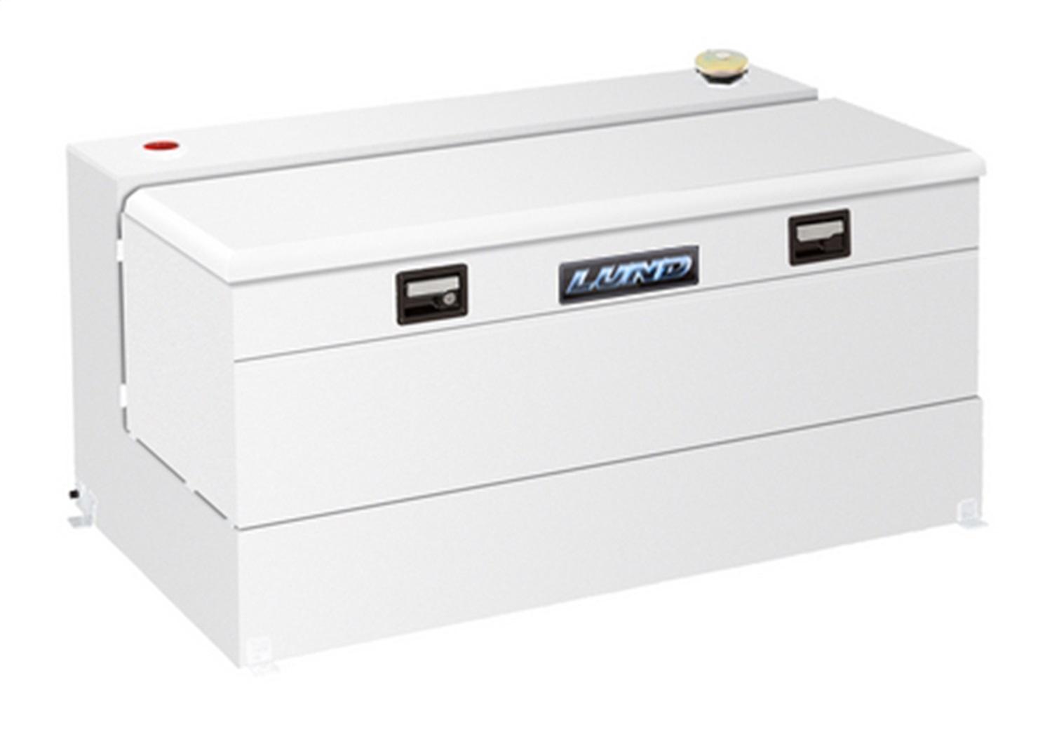 Lund Combo; 92 Gal L-Shaped Tank/56 In. Box; Steel; White - 86590T