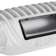 RIGID Industries Rigid 1X2 65 Degree Dc Led Scene Light, White Housing, Single - 86620