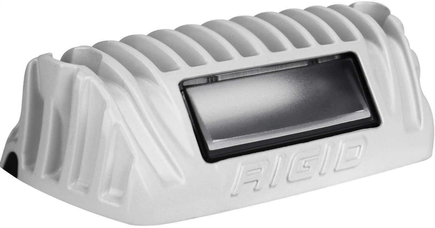 RIGID Industries Rigid 1X2 65 Degree Dc Led Scene Light, White Housing, Single - 86620