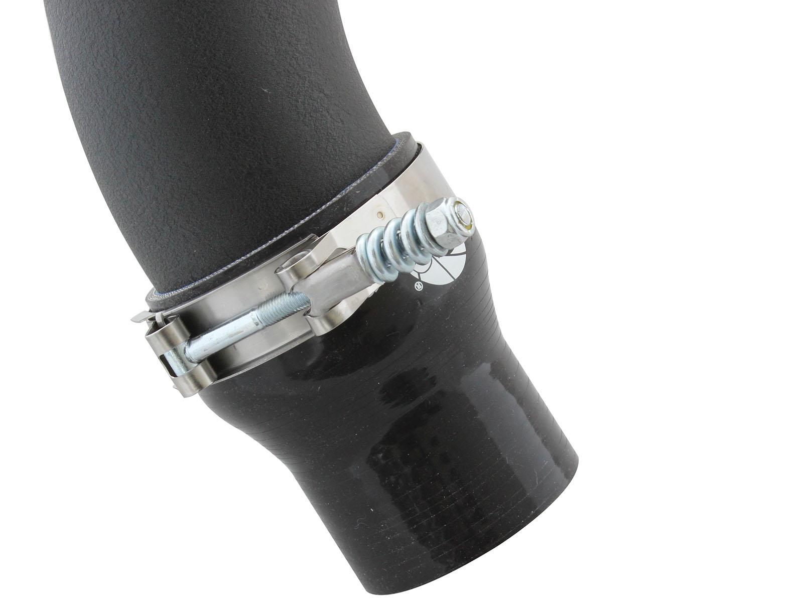 AFE BladeRunner 3 IN Aluminum Hot Charge Pipe Black (2011-2016 Silverado 2500 HD, Silverado 3500 HD, Sierra 2500 HD, Sierra 3500 HD) - 46-20119