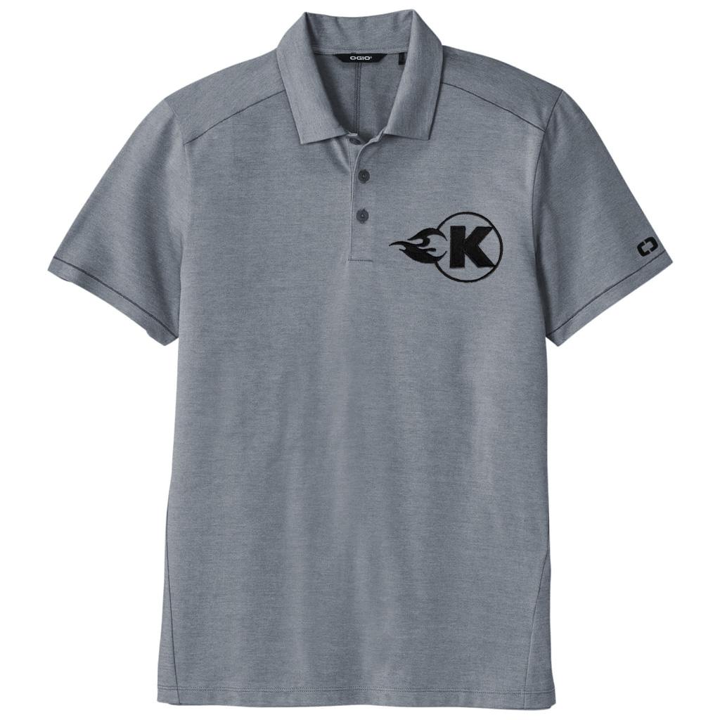 Kooks Grey Polo with Black K-Flame - XL - TS-100654-03