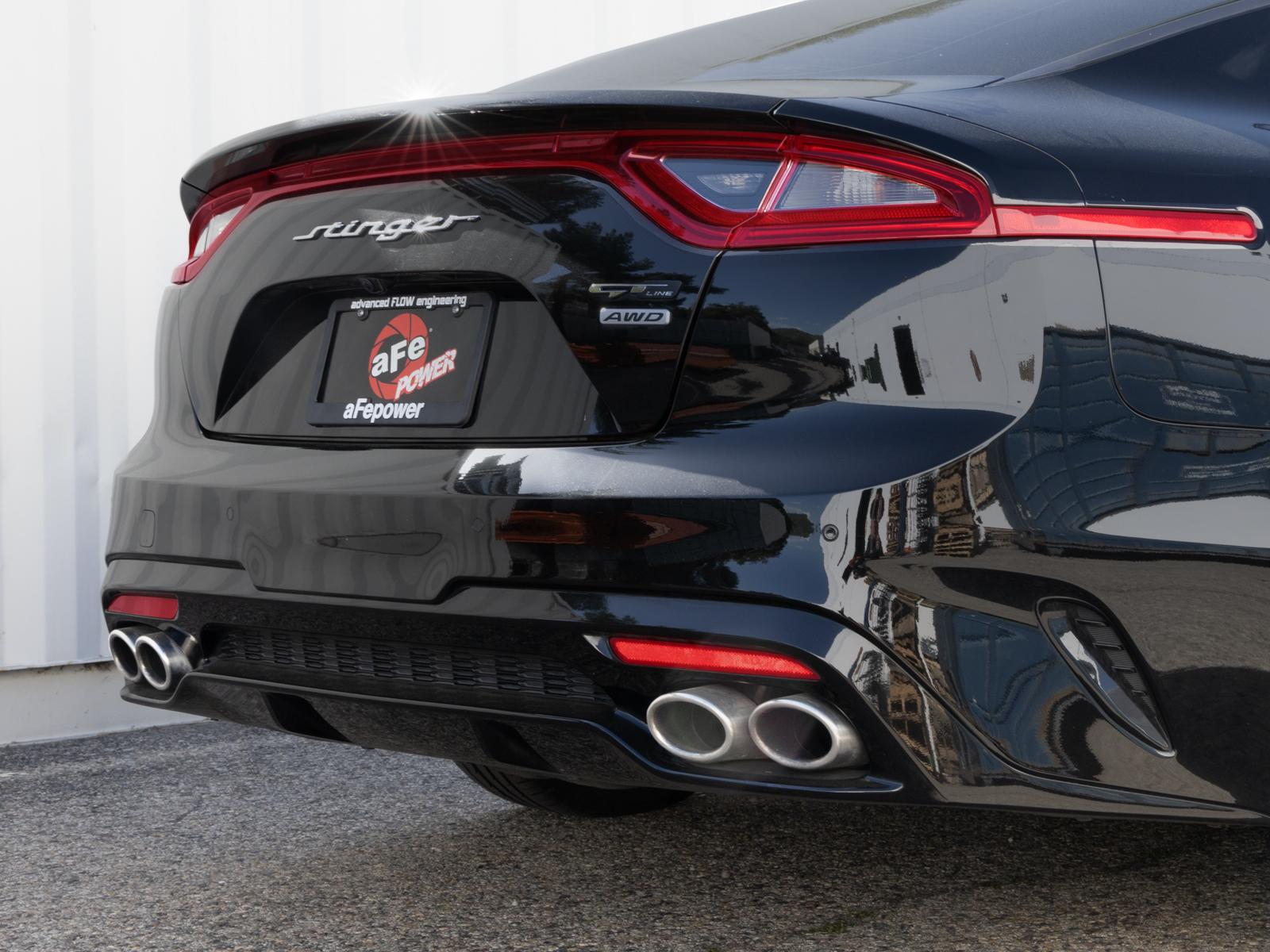 AFE Gemini XV 3 IN to 2-1/2 304 Stainless Steel Cat-Back Exhaust System w/ Cut-Out - 49-37034