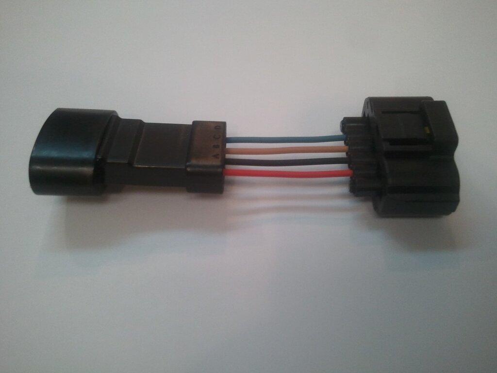 JMS J86959604 Mass Air Meter Wiring Adapter -- 1986-1995 Mustang Conversion to 1996-2004 MAF Sensor
