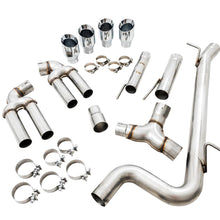AWE Track Edition Exhaust for Audi 8V S3 - Chrome Silver Tips, 102mm - 3015-42142