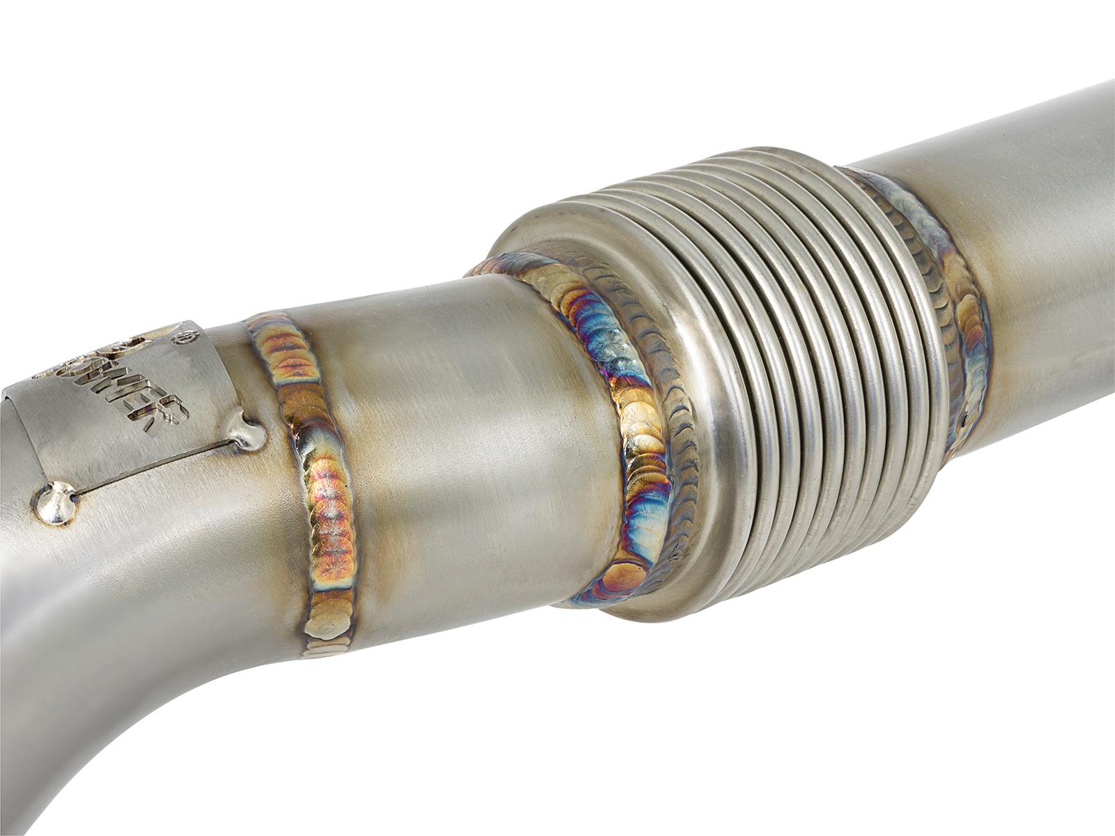 AFE Twisted Steel Header Up-Pipe (Ford Diesel Trucks 08-10 V8-6.4L (td)) - 48-33016