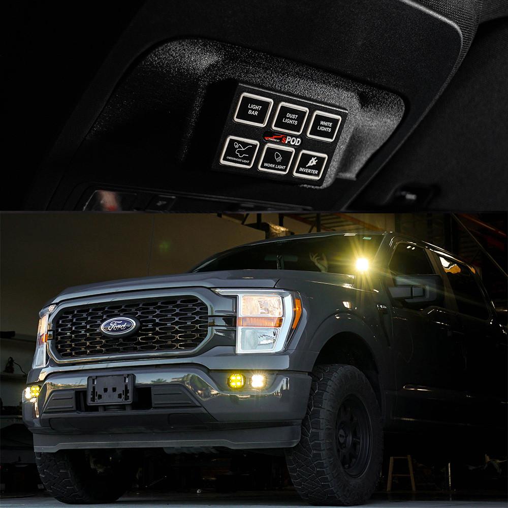 sPOD Mini 6 SourceLT Vehicle Specific Kit - Ford 2021-on F-150; F-150 Raptor (2021-2023 F-150) - 870088