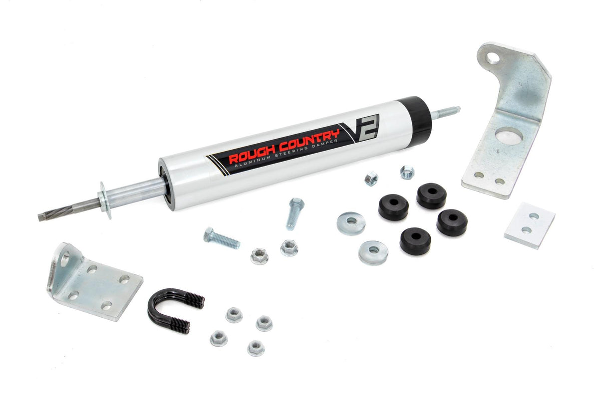 Rough Country V2 Steering Stabilizer 97-03 Ford F-150 4WD Rough Country - 8734370