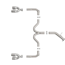AFE Takeda 3 IN to 2-1/2 IN 304 Stainless Steel Axle-Back Exhaust w/ Polished Tips (2022-2024 Forte GT) - 49-37039-P
