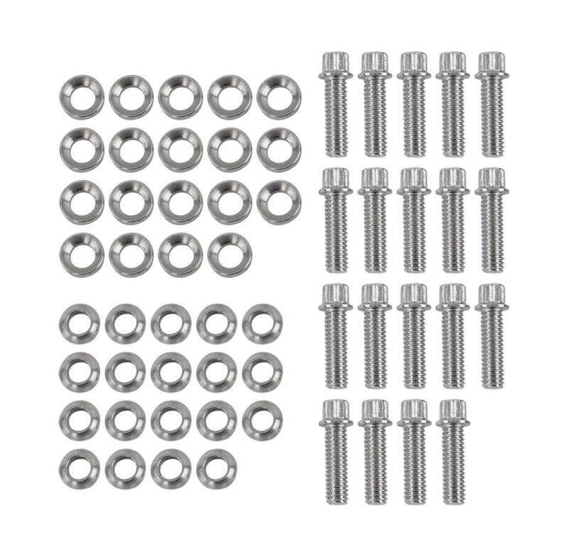 Race Star (19) 5/16-18 x 1.12" 12pt Bolt - Chrome w/ washers - 630-56181-C19