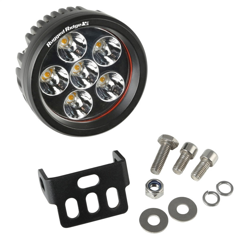 Rugged Ridge Light Kit 3.5 Inch Round 18 Watt 1040 Lumens - 15209.01