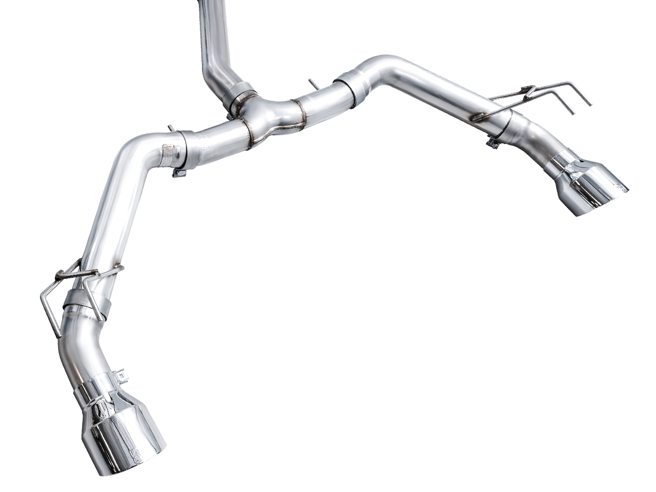 AWE Track Edition for FE1 Civic Si/DE4 Acura Integra- Chrome Tips - 3020-32331