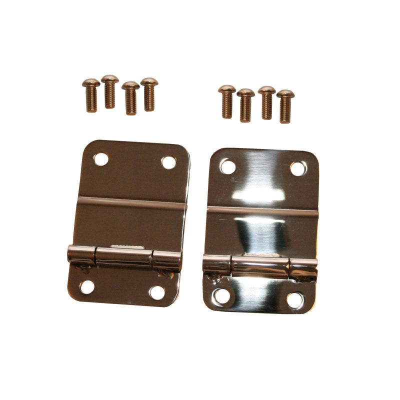 Rugged Ridge Tailgate Hinge Kit Stainless Steel; 76-86 Jeep Cj5/Cj7/Cj8 Scrambler - 11114.01