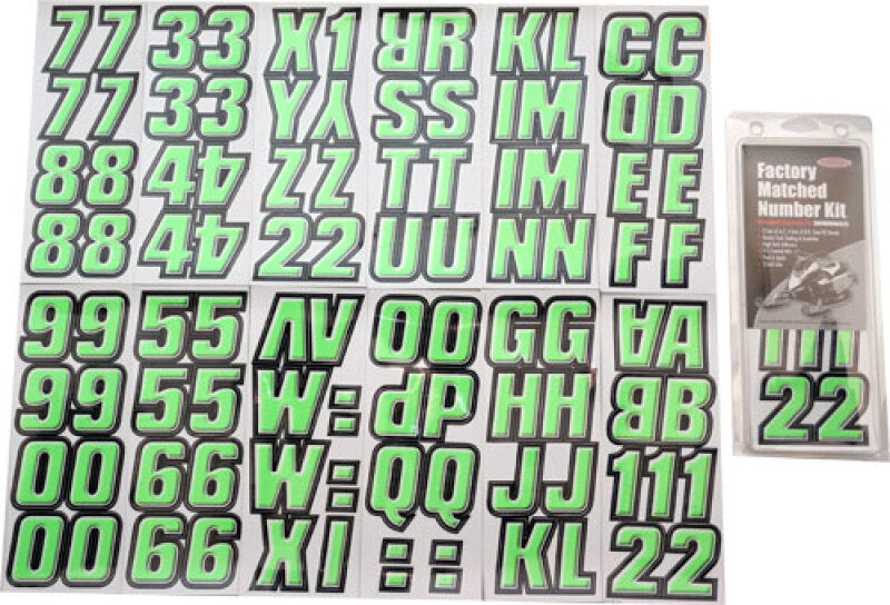 Hardline Snowmobile Lettering Registration Kit 2