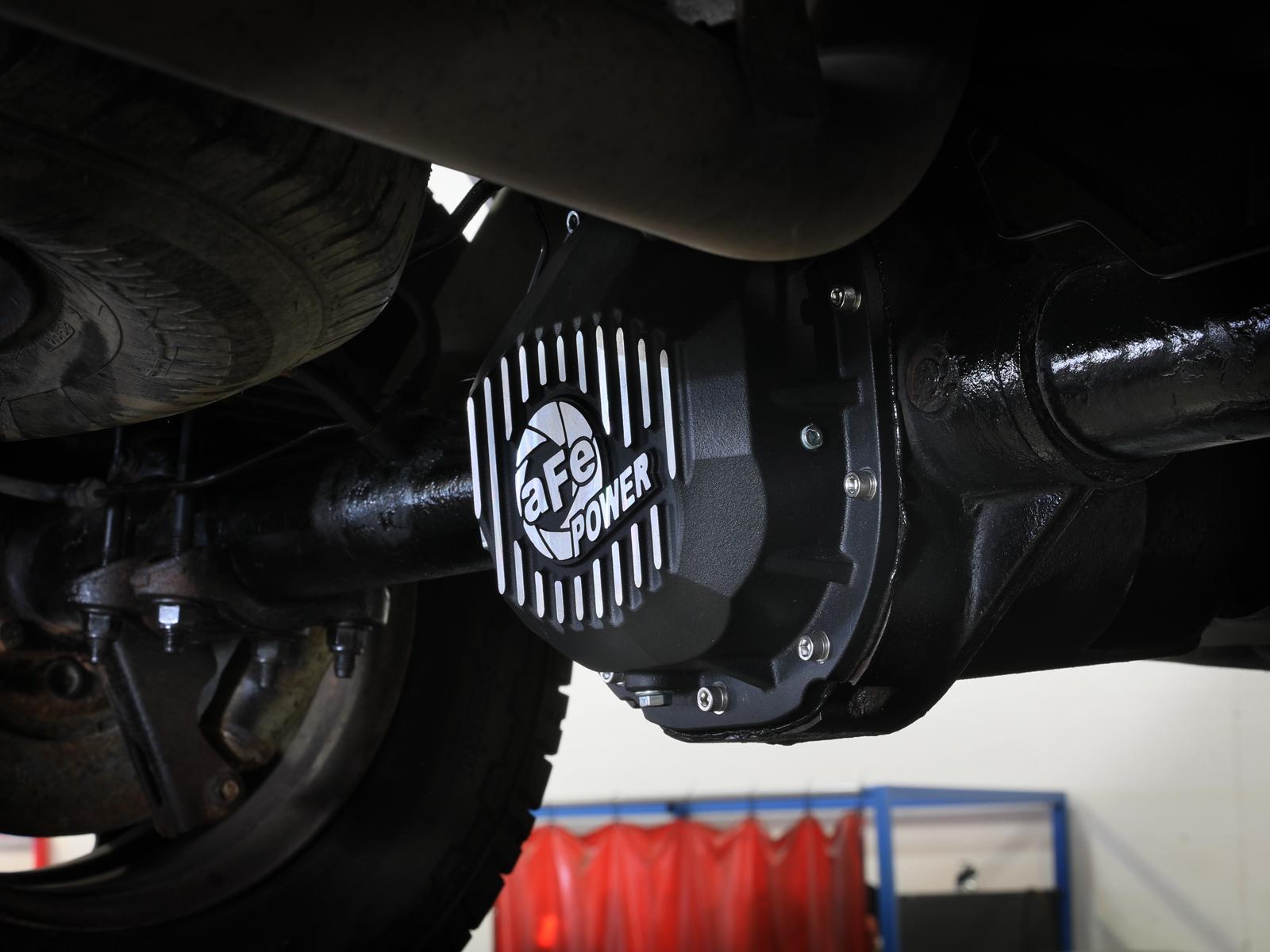AFE Pro Series Rear Differential Cover Black w/ Machined Fins (1983-2014 Bronco, Explorer, F-150, Mustang, Ranger) - 46-71410B