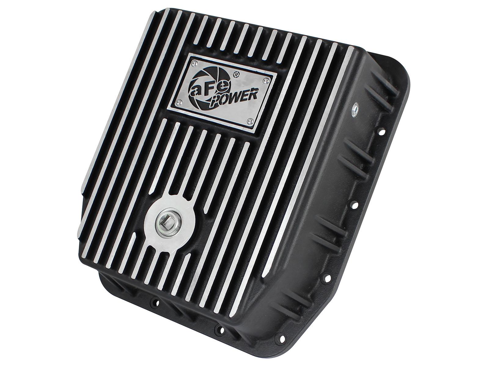 aFe POWER Transmission Pan Black w/ Machined Fins - 46-70222