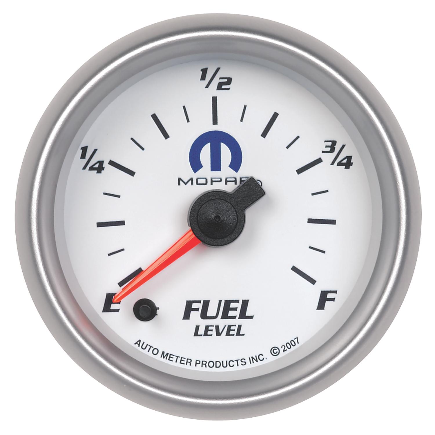 Auto Meter 2-1/16" FUEL LEVEL, PROGRAMMABLE 0-280 Ω, MOPAR #77060042 - 880027