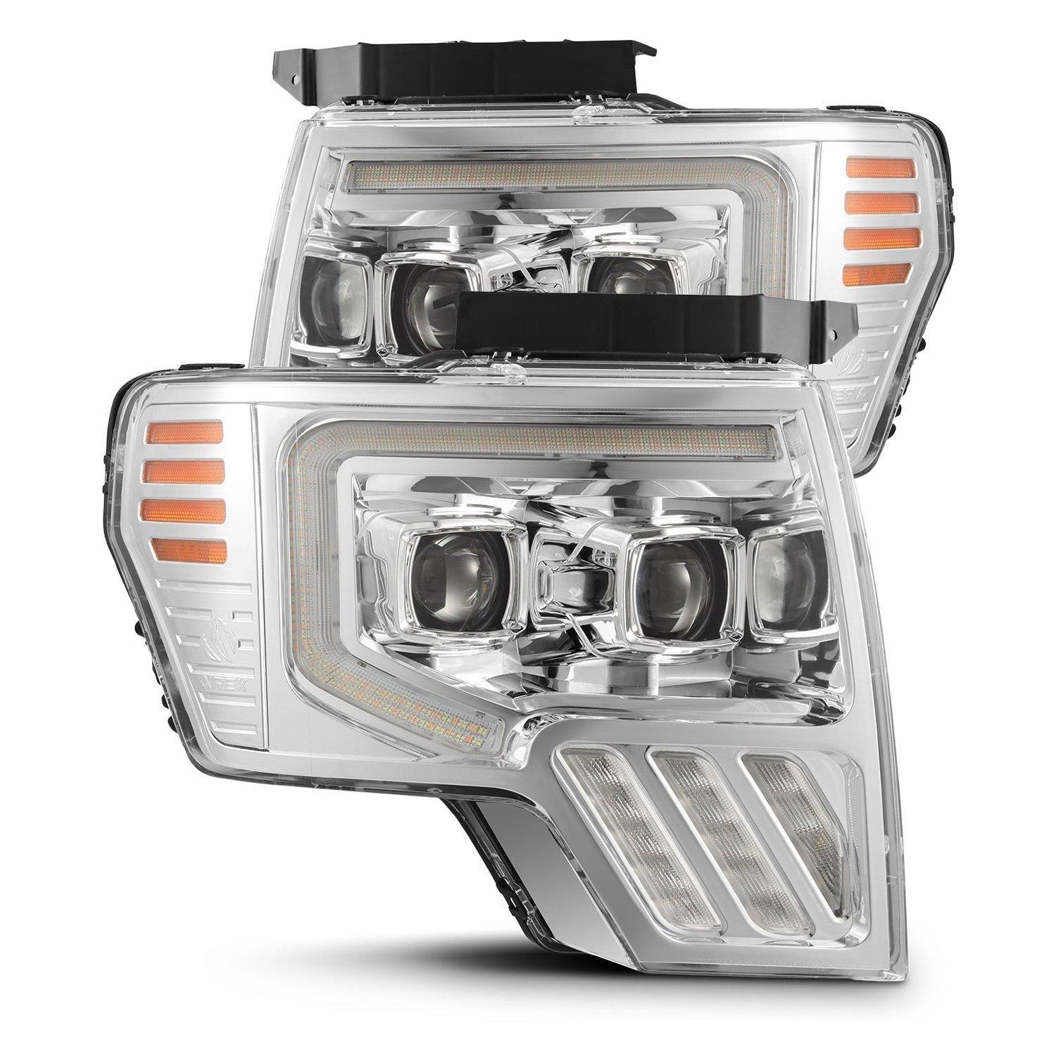 AlphaRex Led Projector Headlights In Chrome (2009-2014 F-150) - 880091