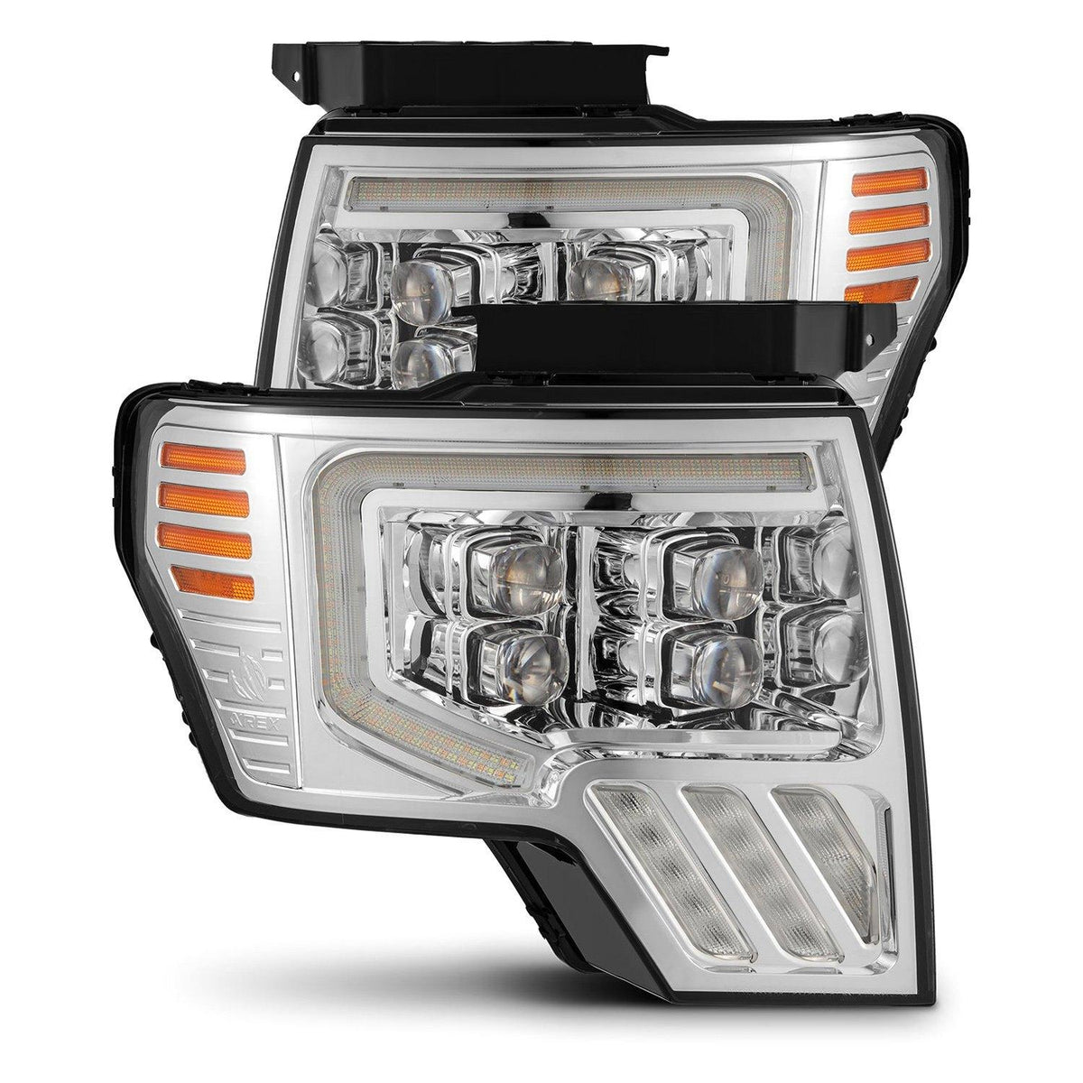 AlphaRex Led Projector Headlights In Chrome (2009-2014 F-150) - 880094