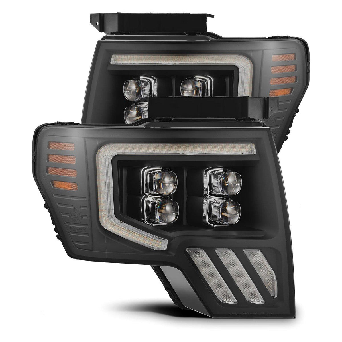 AlphaRex Led Projector Headlights In Black (2009-2014 F-150) - 880095