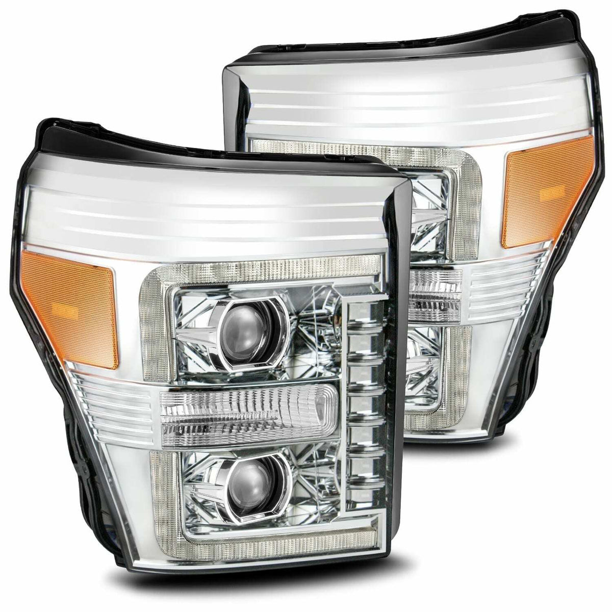 AlphaRex Led Projector Headlights In Chrome (11-16 Ford SuperDuty) - 880145